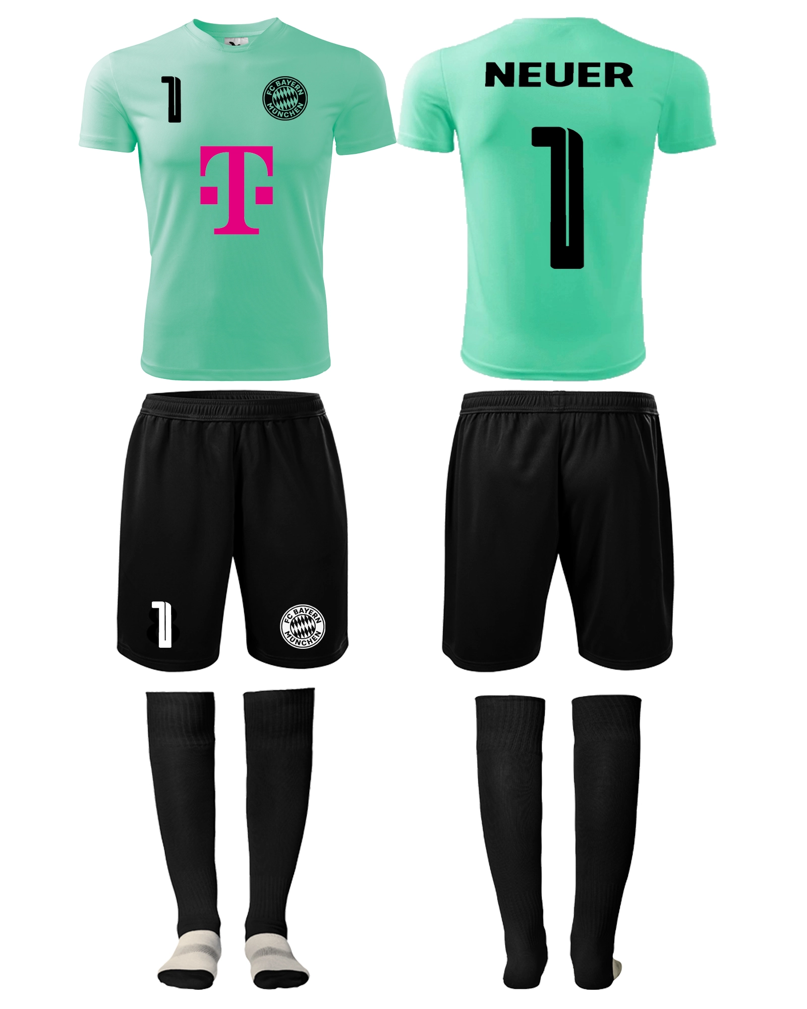 Echipament Portar Bayern Neuer Verde 2025 (de la 6Ani pana la 3XL)